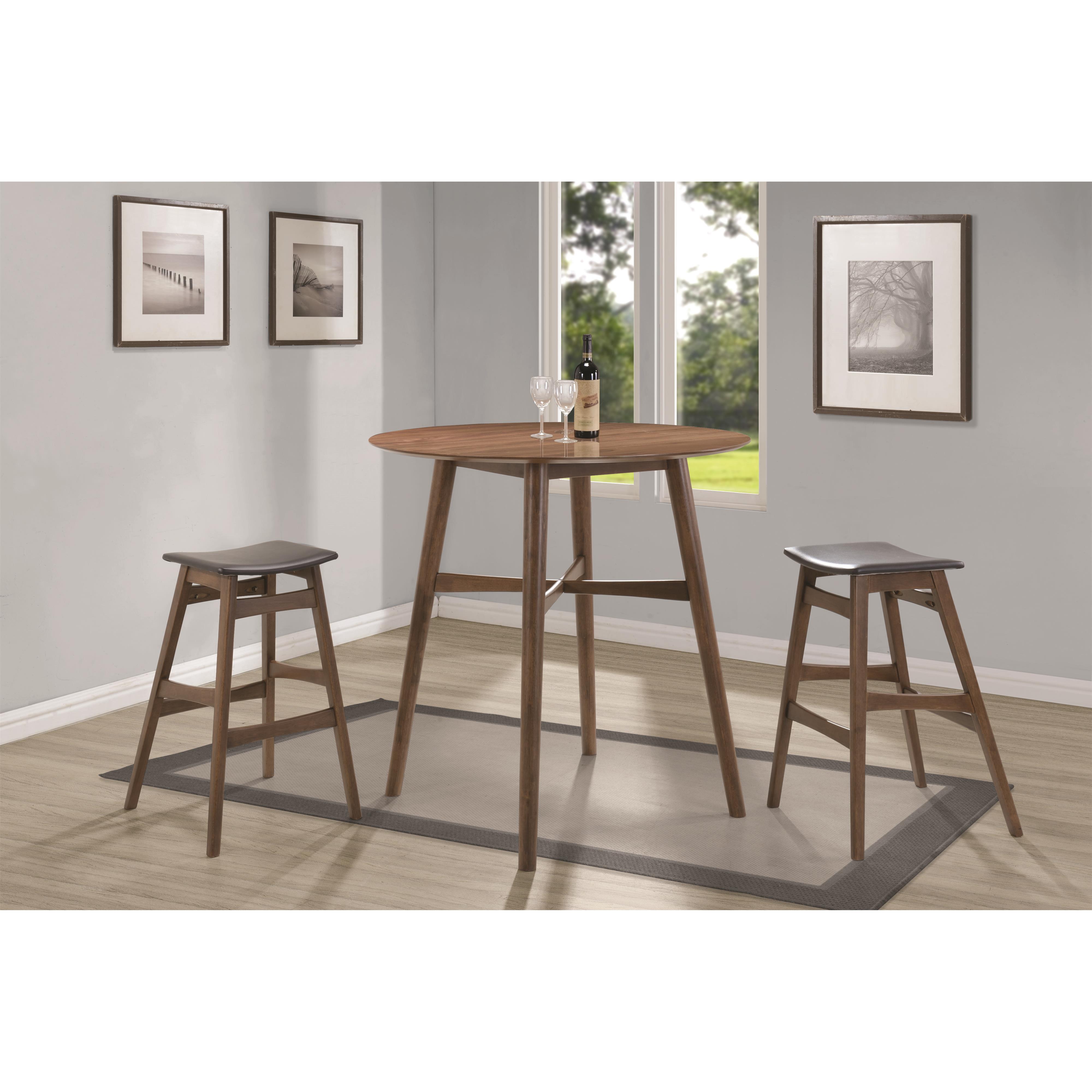 Coaster Bar Units and Bar Tables MidCentury Modern Angled Bar Stool